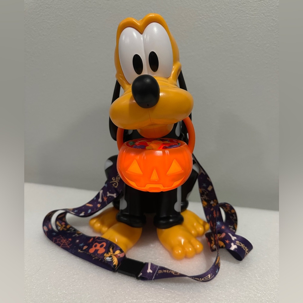 BN Disney Pluto Halloween Candy Bucket - Orange, Black, Yellow